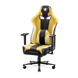 Fotel Diablo Chairs X-Player 2.0 King Size - gamingowy - dark sunflower - skóra ECO - tkanina - do 160kg