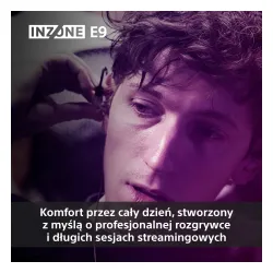 Słuchawki Sony INZONE E9 Dokanałowe Brak mikrofonu Czarny