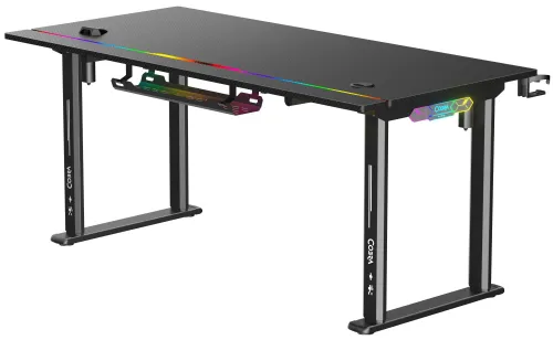 Biurko gamingowe COBRA Electra S CRF1621ELBKRGB Czarny