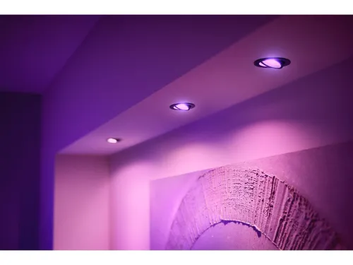 Oświetlenie punktowe Philips Hue White and Color Ambiance Centura 1szt. Czarny