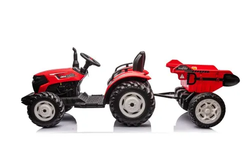 Traktor Na Akumulator Dla Dziecka Hc-306 24V 2X95W Przyczepa Eva LED Pilot