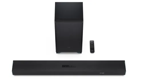 Soundbar SHARP HT-SBW55121 Czarny 5.1.2-kanałowy, Bezprzewodowy Subwoofer, HDMI eARC, Dolby Atmos, 4K, BT