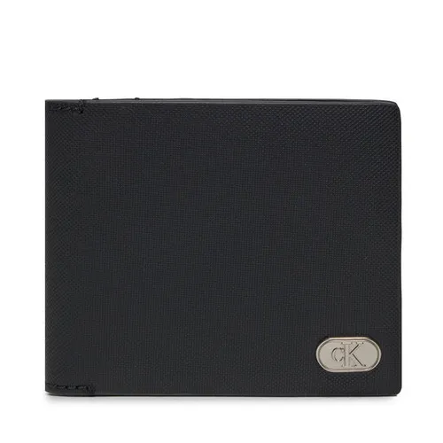 Большой мужской кошелек Calvin Klein Textured Bifold с монетой K50k511475 Black BEH