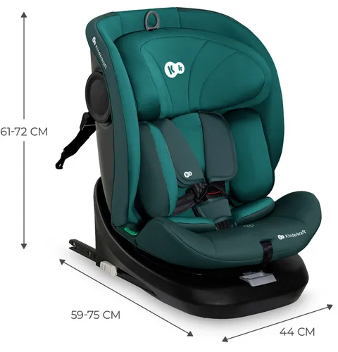 Fotelik samochodowy KINDERKRAFT I-Grow I-Size 40-150 cm (0-36 kg) Zielony