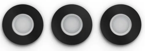 Oświetlenie punktowe Philips Hue White and Color Ambiance Xamento 3szt. Czarny