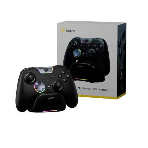 Pad EasySMX X05Pro do Nintendo Switch, PC Bezprzewodowy Czarny + Stacja dokująca