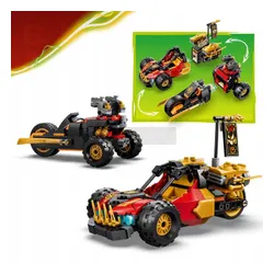 LEGO Ninjago 71864 Wielofunkcyjne pojazdy Kaia i Cole’a, zestaw klocków 7+
