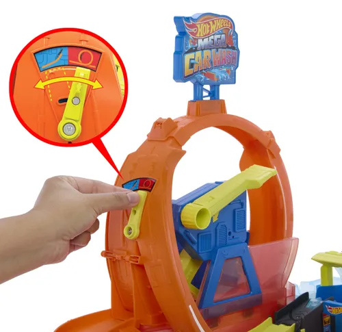 Tor Hot Wheels City Mega Myjna pętla + auto JHL97