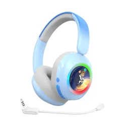 Słuchawki bezprzewodowe Garett Astro Wave ANC Nauszne Dla dzieci Bluetooth Niebieski