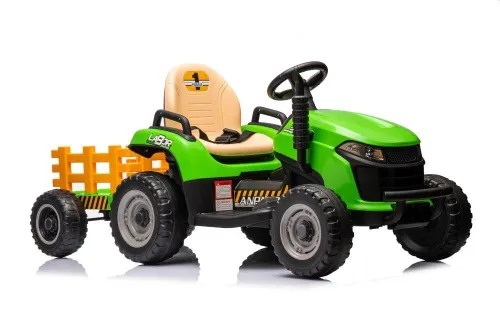 Traktorek Na Akumulator Dla Dziecka Bbh-030 Z Przyczepką Pilot Światła LED