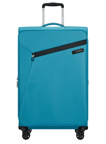 Большой расширяемый чемодан Samsonite Litebeam-ocean blue