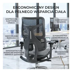 Fotel SIHOO Doro S100 Czarny