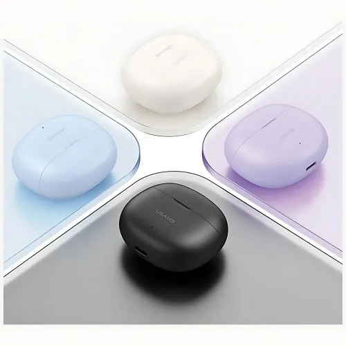 Słuchawki bezprzewodowe USAMS Rhymbo TWS Douszne Bluetooth 5.3 Czarny