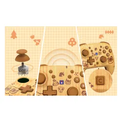 Pad Hori Wireless HORIPAD Turbo Animal Crossing Wood Brown do Nintendo Switch 2 Bezprzewodowy