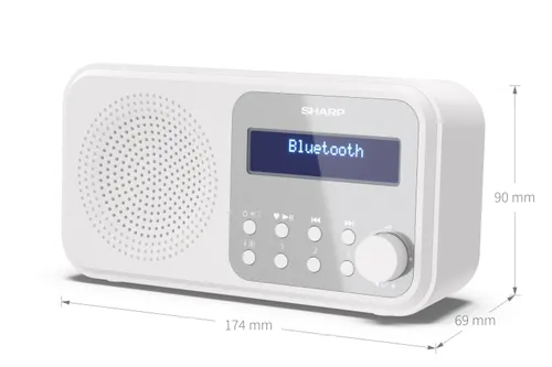 Radioodbiornik Sharp Tokyo DR-P420 Radio FM DAB+ Bluetooth Biały