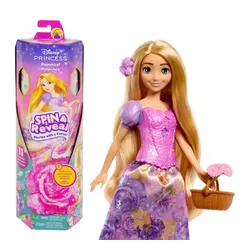 Mattel Lalka Disney Princess Spin Reveal Roszpunka