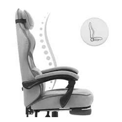 Fotel gamingowy CABRO C502 Szaro-czarny