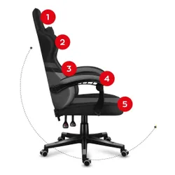 Fotel HUZARO Force 4.4 Czarno-szary