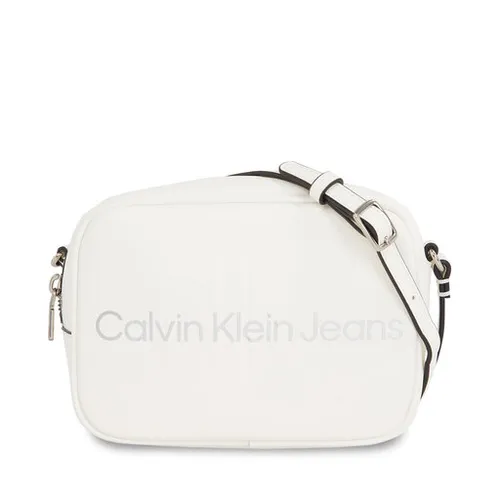 Calvin Klein Jeans Sculpted Camera Bag18 Mono K60k610275 Logo alb / argintiu 0LI
