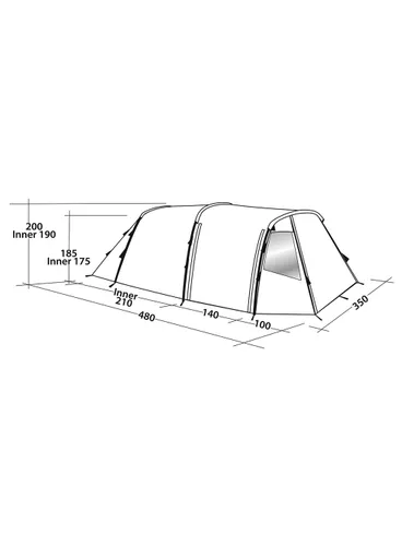 Namiot 6-osobowy Easy Camp Huntsville 600 - rustic green