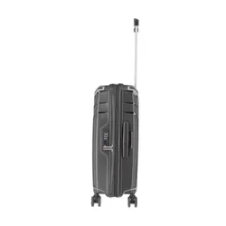 Travelite Elvaa Trolley M-black Orta Genişletilebilir Bavul