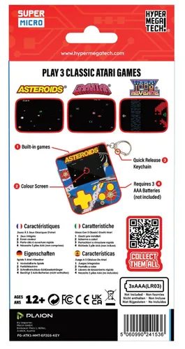 Konsola EVERCADE Super Micro - Asteroids Keychain Gamer