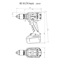 Metabo BS 18 LTX Darbeli matkap 18V 4AH