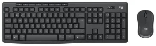 Zestaw klawiatura i mysz Logitech MK370 Business bezprzewodowy szary