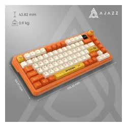 Klawiatura mechaniczna Ajazz AK820 MAX Plus Avocado Switch Pomarańczowy