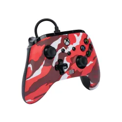 Pad PowerA Enhanced Red Camo do Xbox Series X/S, Xbox One, PC Przewodowy