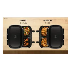 Air Fryer Frytkownica beztłuszczowa BOSCH serii 4 MAFD440B1 9l z podwójnym koszem