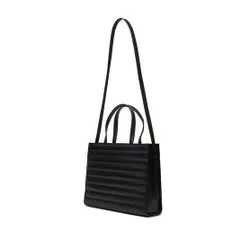 Calvin Klein Line Quilt Medium Tote Handbag K60K612120 Черный