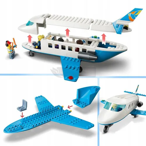 LEGO City 60492 Samolot pasażerski, zestaw klocków 4+