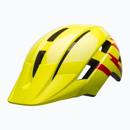 Kask rowerowy dziecięcy Bell Sidetrack II Jr gloss hi-viz/red