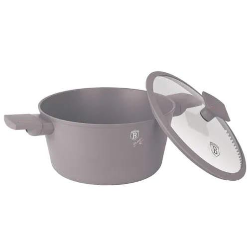 Garnek Tytanowy Z Pokrywą 28Cm Berlinger Haus Bh-8102 Taupe