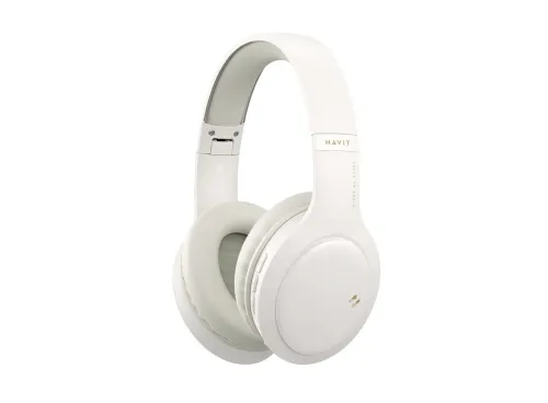 Słuchawki bezprzewodowe Havit H633BT Nauszne Bluetooth 5.3 Beżowy