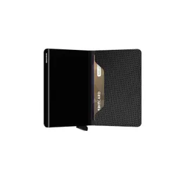 Küçük RFID Cüzdan Gizli Slimwallet Karbon-Siyah