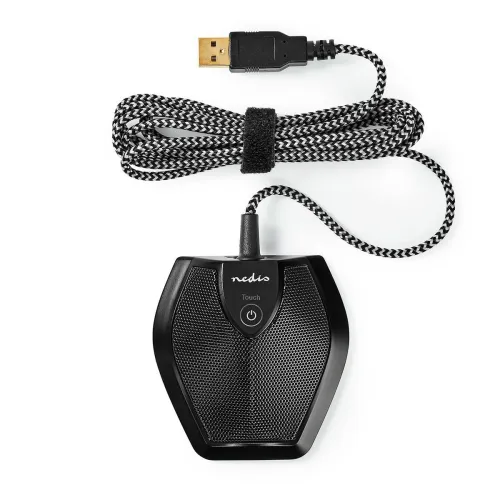 Mikrofon Nedis MICCU100BK Przewodowy Czarny