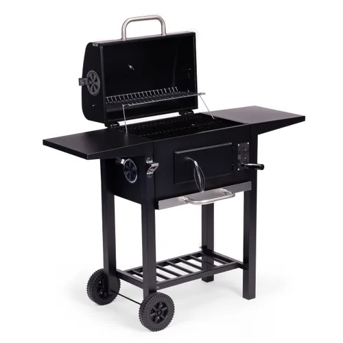 Grill węglowy ogrodowy z pokrywą regulacja rusztu termometr popielnik MultiGarden