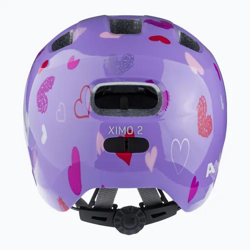 Kask rowerowy dziecięcy Alpina Ximo 2 Jr purple hearts gloss