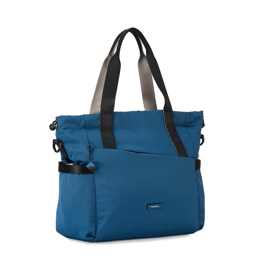 Torba na ramię szoperka Galactic Tote Bag Hedgren - neptune blue