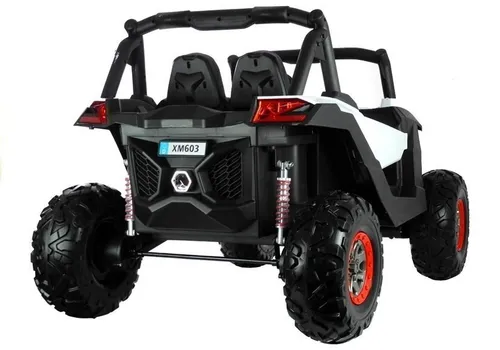 Auto Na Akumulator Dla 2 Dzieci Jeep Xmx603 Buggy 4X4 Pilot Skóra Eva LED MP3