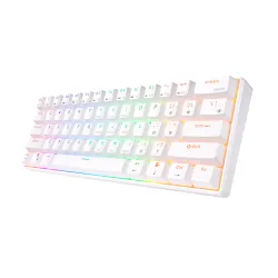 Klawiatura mechaniczna Royal Kludge RK-61 Brown Switch Biały