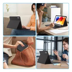 Etui na Xiaomi Poco Pad M1/Redmi Pad 2 Pro 12.2 TECH-PROTECT SC Pen Czarny + Klawiatura