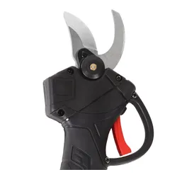 Ogrodowy sekator akumulatorowy elektryczny do gałęzi 2 akumulatory czarny