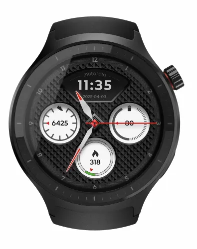 Smartwatch Motorola Moto Watch Funkcje AI 47mm GPS Czarny