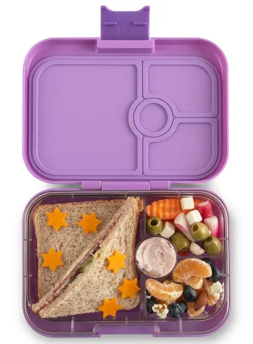 Średni prostokątny lunchbox Yumbox Panino - lavande purple / unicorn