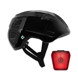 Kask rowerowy LAZER Vandal KinetiCore Czarny Miejski (rozmiar M/L) + Lampka rowerowa LAZER LED Gekko Lil'Gekko Lizard PLZ2207888489