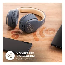 Słuchawki bezprzewodowe PowerLocus P7 Asphalt Grey Nauszne Bluetooth 5.3 Szaro-beżowy