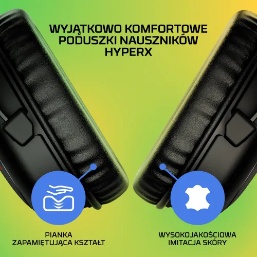 Słuchawki HYPERX Cloud II Core Wireless, Nauszne, Dźwięk przestrzenny